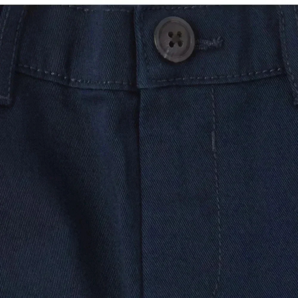 Toddler Boys Uniform Stretch Straight Chino Pants - New Navy